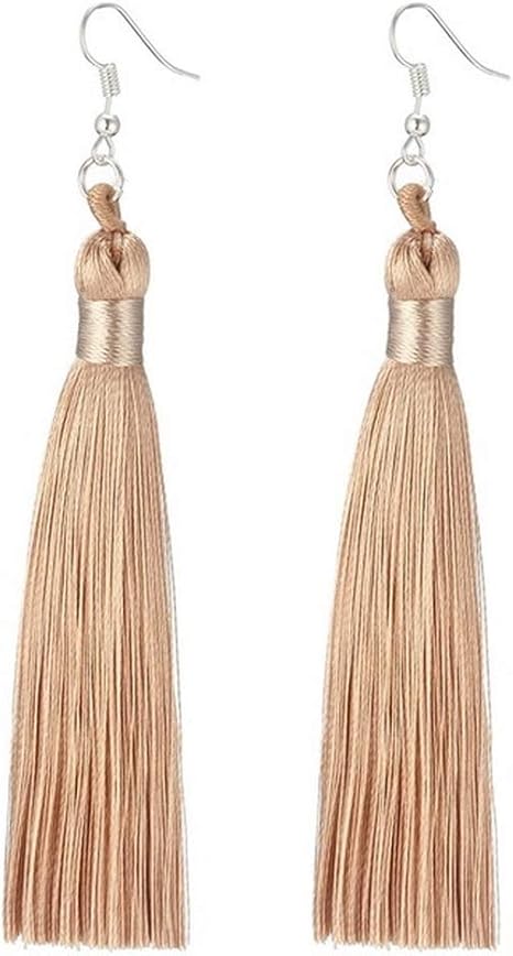 Download Fashion Women Bohemian Earring Vintage Long Tassel Fringe Dangle Earrings Gift dieviete.lv