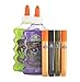 Elmer’s Slime Starter Kit, Clear School Glue, Glitter Glue Pens & Magical Liquid Activator Solution, 9 Count