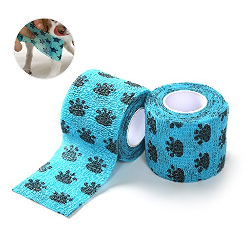 mds Self Adherent Vet Wrap Cohesive Veterinary Bandage，for Dogs, Cats and Horses，（Pack of 6）, 2