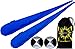Flames N Games Sock Poi Set (BLUE) Pair of Quality Stretchy Lycra Spinning Poi Socks + 2x90g Balls & Travel Bag.