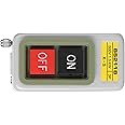 BS211B 3P AC Motor On Off Switch,Self-Locking On/Off Power Push Button Switch 220V/380V