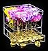 Better Display Cases Clear Acrylic Flowers Display Case with Drawer for Wedding and Home, 9 Holes (A053-A-FL)