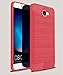 Huawei Ascend XT 2 Case, Huawei Elate 4G LTE Case, Dretal Carbon Fiber Shock Resistant Brusd Texture Soft TPU Phone case Anti-fingerprint Flexible Protective Cover For Huawei Ascend XT2 H1711 (Red)