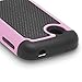LG 306G,305C Case, RANZ Black/Baby Pink Heavy Duty Dual Layer Armored Hybrid Case Cover For LG 306G, LG 305C (Tracfone)