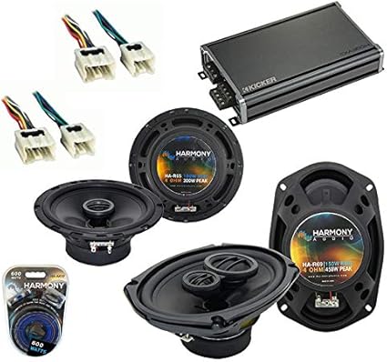 Amazon Com Compatible With Nissan Frontier 2005 2015 Oem Speaker Replacement Harmony Audio Bundle R69 R65 Cxa360 4 Car Electronics