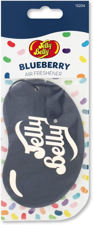 Jelly Belly 2D Jelly Bean Air Freshener Blueberry Grey Brand Jelly Belly