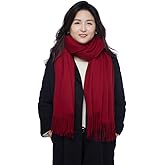 LaniLani 100% Merino Wool Scarf Shawl for Women, Warm and Oversized, Pashmina Cashmere feel, 78” x 28”, Winter Gift for Women