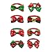 PUPTECK Christmas Dog Ties 16 Pack - Adjustable Small Pet Bow Tie Neckties for Puppy Cat Festival Collar Accessories