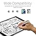 Universal Capacitive Stylus Pen [2 in 1 Precision] Disc Stylus Fiber Tip, for All Capacitive Touch Screens Compatible for iPhone, iPad,Kindles, Galaxy, Tablets, Laptops(with 3 Replacement Tips)