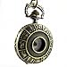 YouYouPifa Bronze Twelve Constellation Pattern Carved Hollow Small Pocket Watch