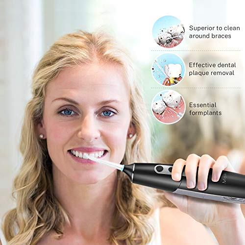 Misiki Water Flosser Cordless, Dental Oral Irrigator for Teeth, IPX7 Waterproof Portable Oral Irrigator, Electric Water Flosser with Build-in 2000mAh Rechargeable Lithium Battery for Home and Travel