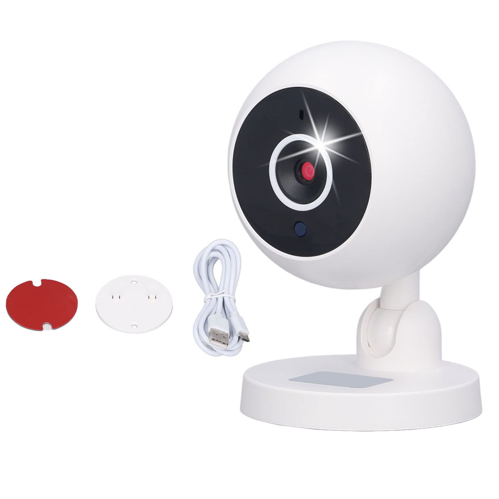 ciciglow WiFi Camera Indoor, 1080P HD Pet Dog Camera Horizontal 360 Degrees, Vertical 180 Degrees Security Wireless Baby Camera with Night Viewing Motion Detection, 2 Way Audio