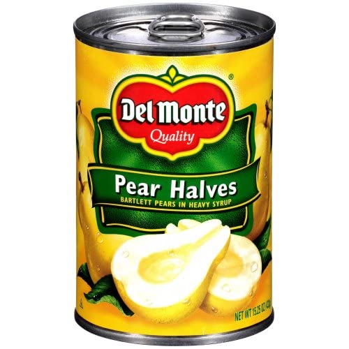 DEL MONTE FRUIT PEAR HALVES IN HEAVY SYRUP,...