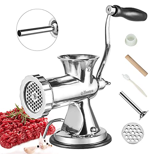 Huanyu Manual Meat Grinder Sausage Stuffer Filler Hand Crank Mincer
