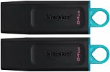 Kingston DataTraveler Exodia 64GB USB 3.2 Gen 1 Flash Drive 2 Pack Black Teal