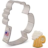 Beer Mug/Stein Cookie Cutter - 4.25 Inch - Ann Clark - US Tin Plated Steel