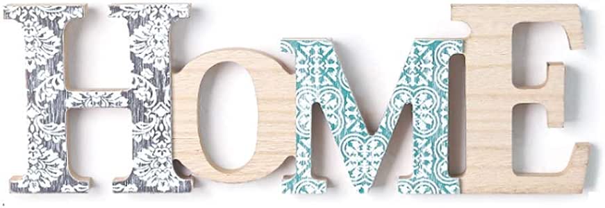 Baffect decoración de pared de madera letras en 3D decoración de pared