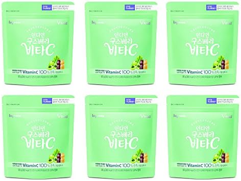 Korea Yakult Indian Gooseberry Vita-C Probiotic Gummies, 90 g ร 6 pouches, Net Wt. 540 g