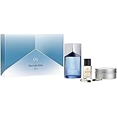 Mercedes Benz Sea LSA Giftset - Men's Cologne Gift Set - 3 Colognes for Men, Hair Oil, Solid Shower Gel Body Wash - Grooming Essentials - 5 Pc
