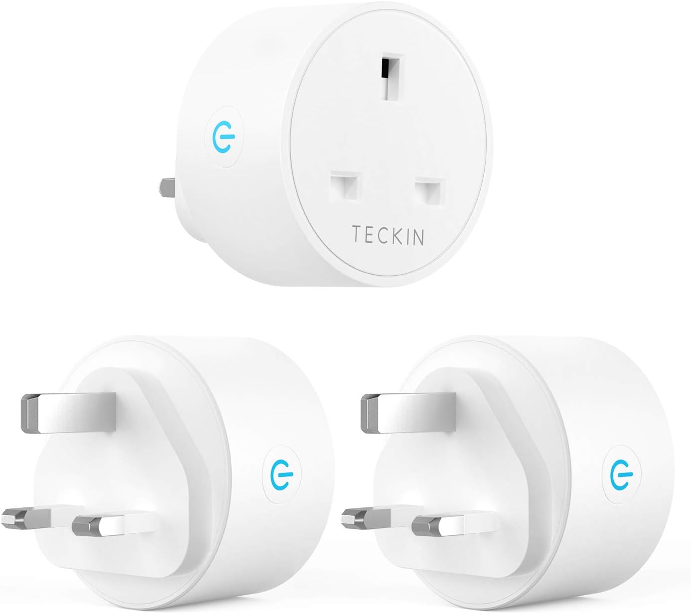 TECKIN Smart Plug WiFi Mini Socket 13A Works with Alexa, Google Home,SmartThings, Timer and Schedule Wireless Remote Control Only Support 2.4GHz No Hub Required 3 Pack