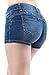 Women Fashion Butt Lifting Push Up Stretch Short Pants with Pockets Medium DENIM-90022