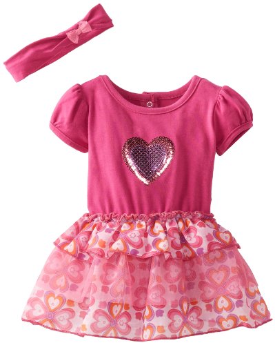 Baby Girl's Hearts Tiered Valentine Dress By Vitamins