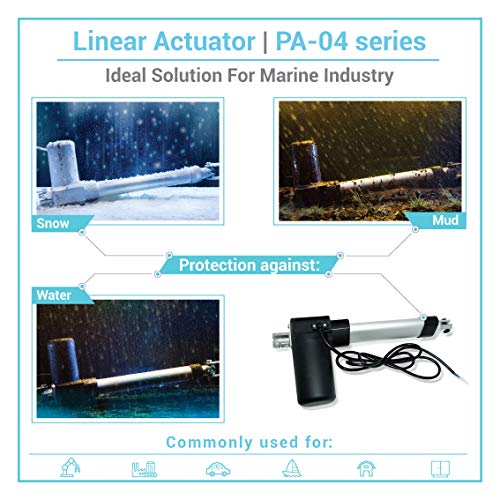 PROGRESSIVE AUTOMATIONS Electric Linear Actuator 12V (10 in 400 lbs). Many Sizes. IP66. Innovative Motor, Durable Stroke… - Image 2
