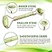 LPVLUX Anti Aging Jade Roller for Face Massage, 100% Natural Facial Massager with Double Rollers to Rejuvenate Skin