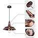 ONEVER Industrial Retro Vintage Loft Wall Coffee Bar Lighting Fixtrure Sconce Pendant Ceiling Lamp Fixtures Light Shades for E27 Edison Bulbs(Brown, bulb is not included)