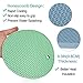 UXUNNY Silicone Pot Holders, Trivets for Hot Dishes - Thick Hot Pads for Kitchen, Heat Resistant Trivet Mats, Oven Pads, Hot Mats for Hot Pots and Pans - Christmas Decor (Blue & Green, 2 PSC)