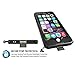 PunkCase Waterproof Case W/Built in Screen Protector [StudStar Seriies] Thin, Protective & QI Wireless Charging IP68 Certified Cover for iPhone 6/6s [Black]