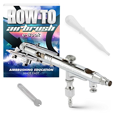 PointZero Dual-Action .5cc Gravity-Feed Airbrush Set w/MAC Valve - .2mm Nozzle