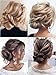 Sunny 24 inch Micro Loop Hair Extensions Dark Brown Micro Loop Ring Human Hair Extensions Brown with Blonde Highlights,Straight Human Hair 50G Per Pack
