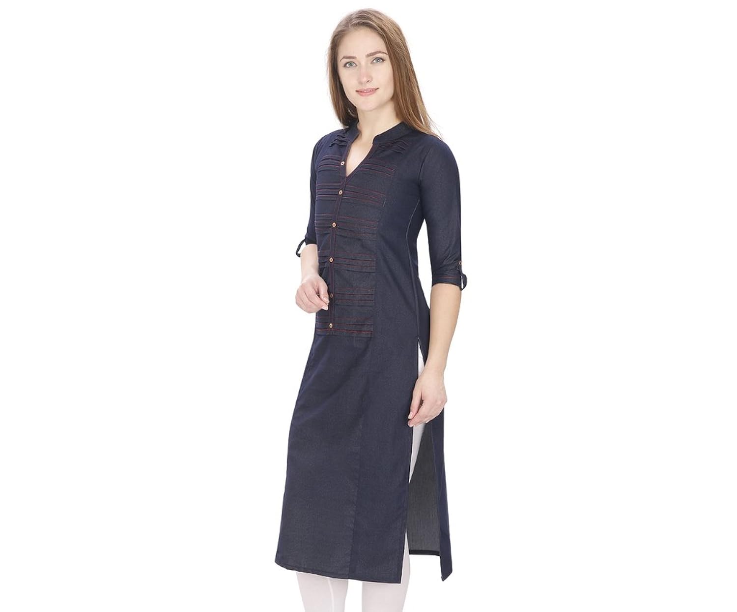 nextar women's denim kurti