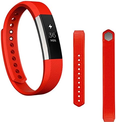 Coohole Replacement Wrist Band Silicon Strap Clasp+Protector Film for Fitbit Alta HR