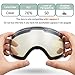 ZIONOR Lagopus X Ski Snowboard Goggles with Detachable Lens and Wide Angle Double Lens Anti-fog Big Spherical Professional Unisex