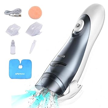 Enssu Quiet Baby Hair Clippers For Kids Auto Inhale Hair Debris