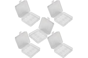 Fielect Battery Storage Case Holder Transparent for 26650 Model Battery 2 Capacity 5Pcs