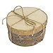 brightmaison Natural Wood Coaster Set 4 pcs with Tree Bark Wooden Coasters Each Measures About 3.5 inches in Diameter