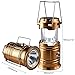Solar Rechargeable Camping Lantern & Portable Outdoor Handheld Led Flashlight Emergency Lights; Moonkist (Gold)