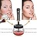 Makeup Brush Cleaner,Electric Brush Cleaner Machine Auto Brush Cleaner Set Portable Professional Brush Cleaner Dryer Cosmetic Brush Cleaning Tool Fast Clean & Dry Makeup Brushes in Seconds (Black)