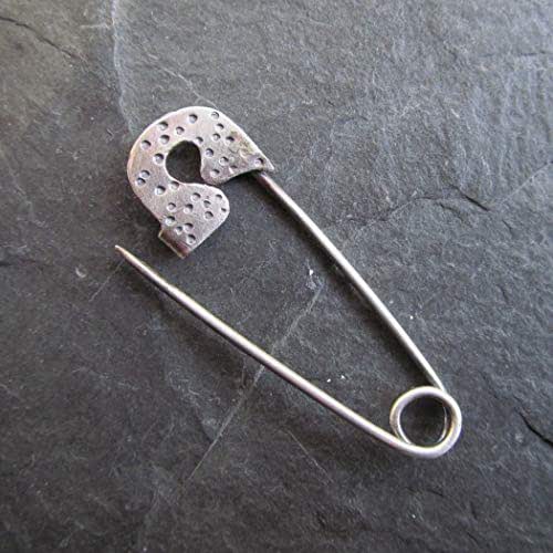 Sterling Silver Safety Pin Brooch Diana Anton Jewelry