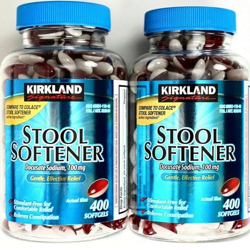 KIRKLAND Signature Stool Softener 100 mg, 400 Softgels