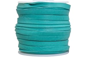 SILVER CREEK LEATHER SLC Turquoise Leather Lace, 3/16" x 50 Feet, Deer Lace