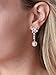 Mariell Luxurious Pearl and Cubic Zirconia Bridal Earrings - Glamorous Wedding & Special Occasion Dangles