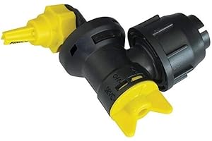 Fimco 7771885 (OEM# 5275122) Wet Boom Polyacetal Left/Right End Nozzle Assembly, 13' Coverage, 1/2" Hose Inlet, Built-In Shut-Off Valves, Built-In Swivel, 3-5/8" x 6-5/8"