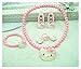 Adorable Kitty Faux Pearl Girl Jewelry 7-piece Set