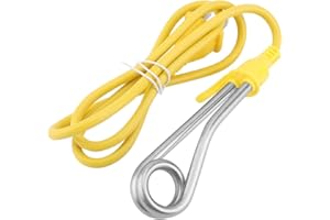 600W Electric Handheld Heater, Stainless Steel 220V Portable Travel Immersion Water Heater - Instant Electric Boiler + Travel