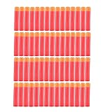 Yosoo 30-120pcs 9.5cm Red Soft Mega Refill Bullet Darts Foam Darts for Nerf N-strike Elite Series Blasters Kid Toy Gun (60pcs)