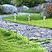 Twinkle Star 12 Pcs Solar Pathway Lights Stainless Steel Solar Garden Lights Solar Landscape Lights for Lawn, Patio, Yard, Walkway